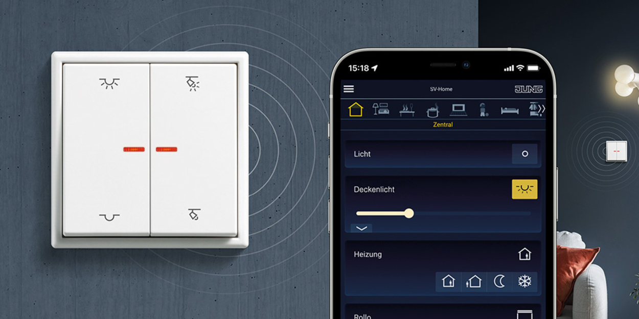 KNX RF Taster bei Polster Elektrotechnik in Möhrendorf